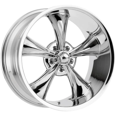 $947.96 • Buy Staggered-Ridler 695 Front:18x8,Rear:18x9.5 5x4.75  +0mm Chrome Wheels Rims