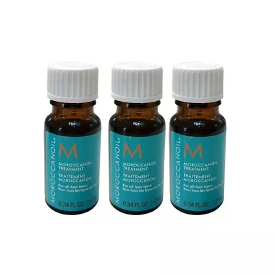 3x Moroccanoil Treatment Light For Fine Or Light-Colored Hair  0.34 Oz/10 Ml • $11.99