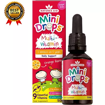£6.99 • Buy Natures Aid Mini Drops Multi-vitamin For Infants And Children, Sugar Free, 50 Ml