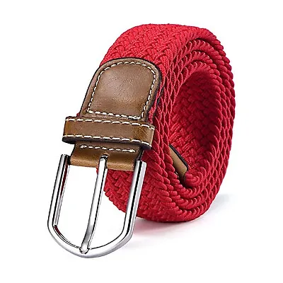 Elastic Fabric Braided Belt Enduring Stretch Woven Belt For Women Men Unisex • $6.99