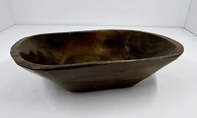 Vintage Signed Maggie Of Mexico Hand Carved Wooden Bowl Salad Candy Dish • $8.99