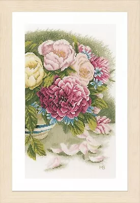 Lanarte Cross Stitch Kit - Peony And Roses • £30