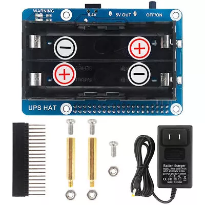 Power Supply UPS Module HAT Kit For Raspberry Pi 3 Model B 3 A Plus 4B 4 4GB 8GB • $58.29