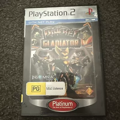 Ratchet Gladiator Sony Playstation 2 PS2 Game PAL Complete With Manual Platinum • $14.95