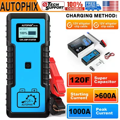 AUTOPHIX JSC2100 Portable Car Jump Starter Booster Jumper Capacitance Box Power  • $144.99