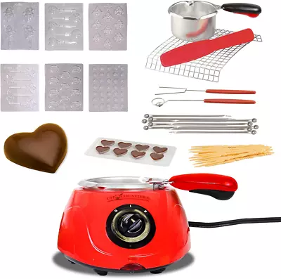 £32.37 • Buy Total Chef Chocolate Fondue Set, Chocolatiere Electric Melter, Melting Pot... 