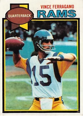 1979 Topps Football Vince Ferragamo Rookie Card #409 EX LOS ANGELES RAMS • $2.79