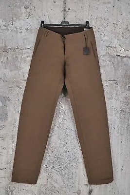 Bnwt M.a+ Maurizio Amadei Vertical Pocket Easy Fit Paper Cotton Pants 46it1550$ • $495