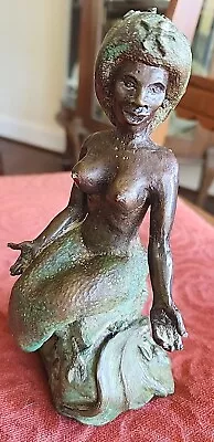Mermaid Sculpture Bronze Art Modern Statue 7  • $39.99