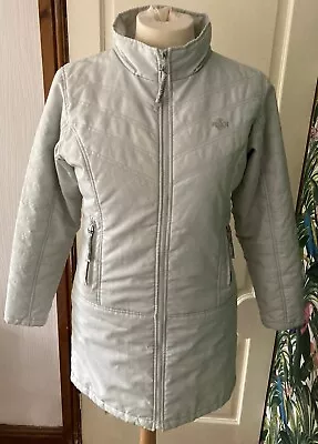 Size 14 Vintage Hooch Padded Light Grey Coat Excellent Condition Pre Loved • £19.95