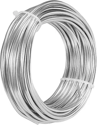 3mm Aluminium Craft Wire - 10m Length Silver Wire For Florist/Jewellery Making • £13.49