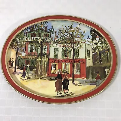 Sunshine Biscuits Tray Petit Cafe By Maurice Utrillo Vintage  • $8.99