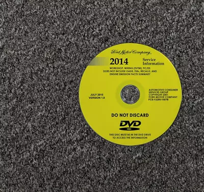 $73.26 • Buy 2014 Ford Focus Shop Service Repair Manual DVD S SE Titanium Hatchback 2.0L