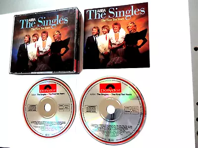 ABBA ‎– The Singles (The First Ten Years) (2CD Fat Box )  Germany Pressing • £25