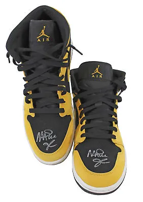 Lakers Magic Johnson Signed 2018 Nike Air Jordan 1 Mid Size 10 Shoes W/ Box BAS • $1852.84