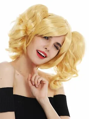 Wig Carnival Cosplay Ladies Girly Gothic Lolita Detachable Pigtails Blonde • £12.10