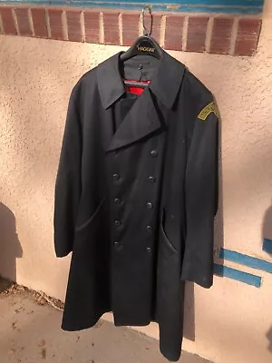 VTG  Baltimore City Fire Department / Wool Overcoat • $19.95