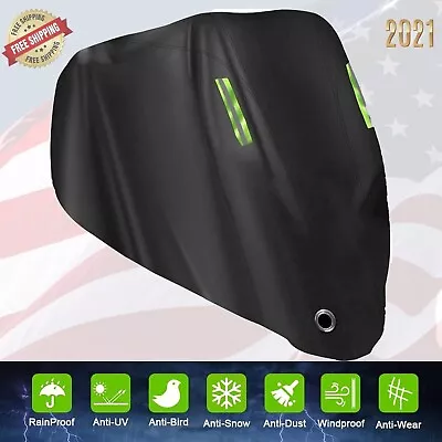 Motorcycle Cover Waterproof Heavy Duty For Winter Outside Storage XXL Snow Rain! • $24.99