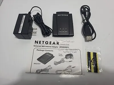 Netgear Universal Wi-Fi Ethernet Internet Wi-Fi Adapter WNCE2001  • $39.99