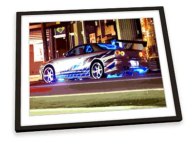 The Fast And Furious Car FRAMED ART PRINT Picture Poster Artwork • £21.99