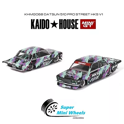 Mini GT X Kaido House 1:64 Datsun 510 Pro Street HKS V1  KHMG068 • $19.99