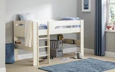 White Mid Sleeper Bed Frame L196cm X D104cm X H121cm PACE • £389