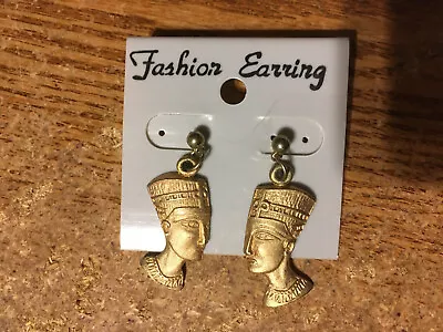 Queen Nefertiti Earring Egyptian Made In Korea / Wronway052 • $8.99