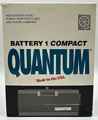 ✅ Quantum Battery 1 Compact High Energy 6V Power Pack F/Flash & Digital Cameras • $60
