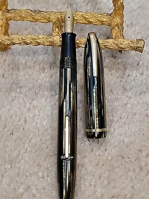 RARE VINTAGE SHEAFFER BALANCE 400 FOUNTAIN PEN #3 Nib MILITARY CLIP #107 • $69.95