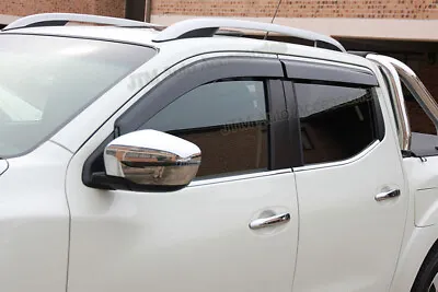 Set Of 4 Window Visors Weather Shield To Suit Nissan Navara NP300 D23 2015-2023 • $58.49