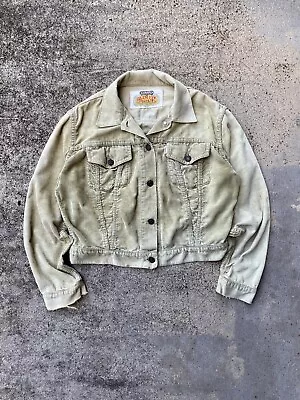 Vintage Levi’s Corduroy Jacket Small 1960s Big E Western Workwear Distressed • $229