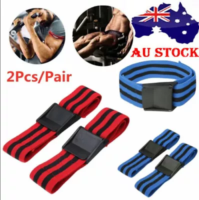 2Pcs Sports BFR Bands Pro Blood Flow Restriction Occlusion Training Bands Belts • $19.88