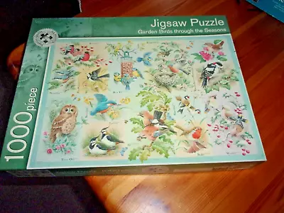 Garden Birds Through The Seasons 1000 Piece M&s Jigsaw Puzzle Preloved Birds • £4.49