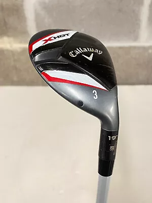 Callaway X Hot 3 Hybrid 19* 40.75  Graphite Stiff Flex 70g RH! AO4050504 • $49.95