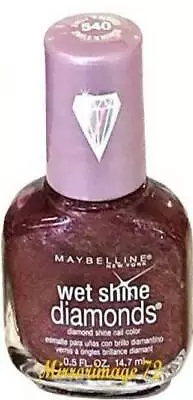 Maybelline Wet Shine Diamonds Shine Nail Polish #540 JEWELS N' BERRIES ~ 'RARE' • $13.89