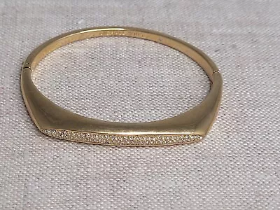 Michael Kors Pavé Tribal Hinge Gold Tone Bracelet Bangle  MKJ4483710 $145 • $33