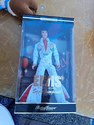 New Mattel Elvis Presley  White Eagle Jumpsuit  Timeless Treasures Doll 2000 • $125