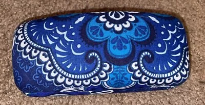 Vera Bradley Blue Sun Glass Case Floral Shades Hard Shell Sunglasses Holder • $15