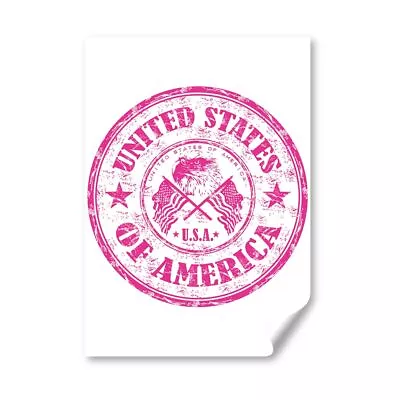 A3 - United States Of America Travel Stamp Poster 29.7X42cm280gsm #5388 • £8.99