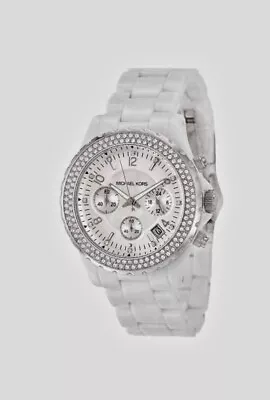 Genuine MICHAEL KORS Women's Madison MK5300 Chronograph White Watch RRP £210 • $85.79
