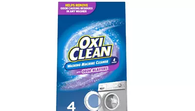 OxiClean Washing Machine Cleaner With Odor Blasters 4 Count • £10.12