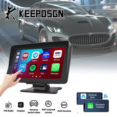 7'' Touch Screen Wireless A/pple Android Carplay Stereo FM Protable For Maserati • $69.75