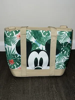 Disney Store Mickey & Minnie Mouse Tote Tropical Cooler Insulated Beach Hand Bag • £9.95