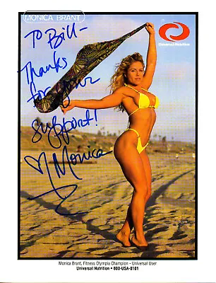 MONICA BRANT - Fitness Model - Ms Fitness Olympia 1988 - Autograph Photo • $9.99