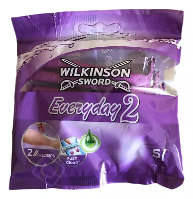 £2.75 • Buy Disposable Razor For Women Every Day 2 From WILKINSON SWORD   [1 X Value 5 Pack]