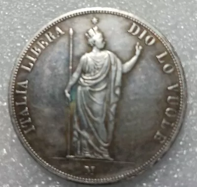 1848 M 5 Lires Italian Beautiful Coin Item # 2472 • $79.99