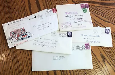 Vintage Lot 5 Handwritten/Typed Letters Xmas Cards Correspondence 19150-57-59-70 • $15