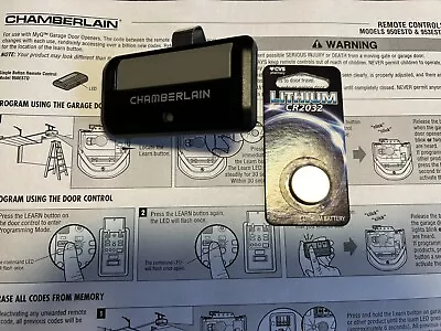 Chamberlain 950ESTD HBW7359 Garage Door Opener Remote Control New Battery • £12.64