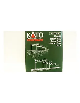 Kato N Unitrack Double Track Catenary Poles Pkg(6) 23-055 • $8.08