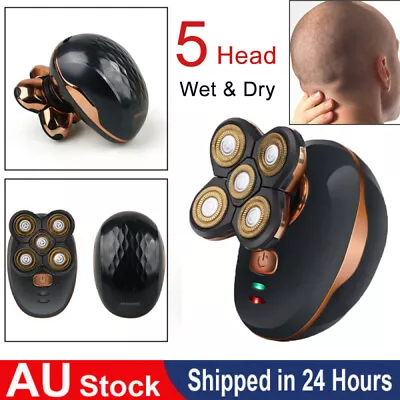 4D Electric Hair Shavers Bald Head Razor Men Cordless Wet Dry Trimmer Grooming • $27.89